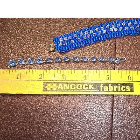 Set of 4 Hand beaded Necklaces-2 and Bracelets-2 Measurements in Pic - Picture 2 of 8